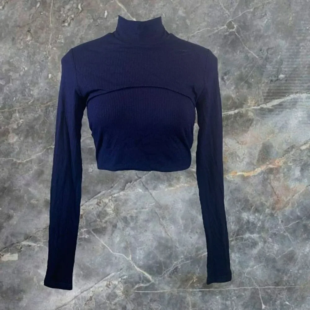 H:ours Bolt Top in Navy